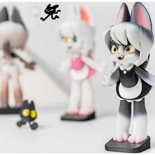 Blind Box Toys Lot Original Maidservant Cat Guess Bag Figures Surprise Box Anime Model Guess Figurine Doll for Girls Gift
