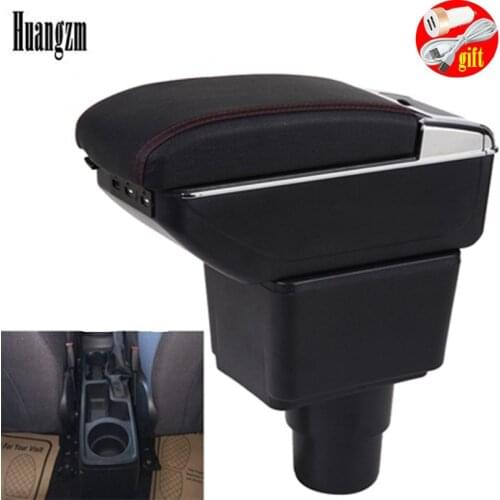 For FORD EcoSport Armrest For FORD EcoSport Car Armrest box 2018-2021 Interior Retrofit Accessories Center Storage box USB