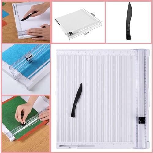 Foldable Paper Trimmer Scoring Board: 12 x12 inch Craft Paper Cutter - Folding & Scorer for Cover of Book & Gift Box and Photo