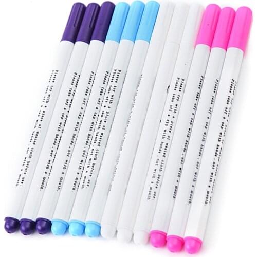 5pcs Water Erasable Pen DIY Ink Markers Pen Fabric Marker Marking Pen For Cross Stitch Needlework Tools Sewing Accessories