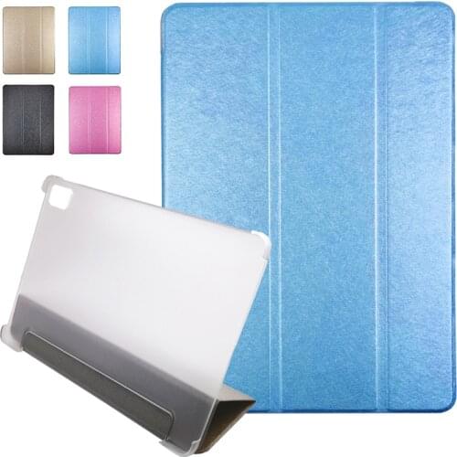 Ultra Thin Silk pattern case For Huawei MatePad Pro 12.6 inch 2021 WGR-W09 WGR-W19/AN19 10.1" Flip Stand Transparent back cover