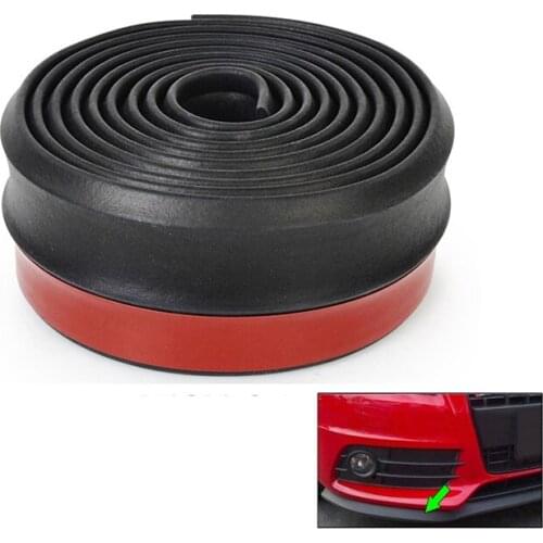 Universal 2.5M Car Styling Car Bumper Strip Rubber Bumper Strip Bumper Lip Exterior Front Bumper Lip Car Sticker Protector Ford