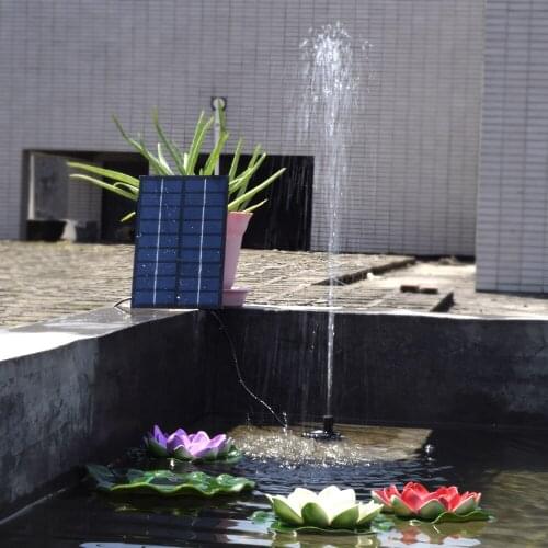 Decdeal Solar-Powered Pump Water Fountain for the Pond Fountain Pump Aquarium Water Pump Aquarium Accessories