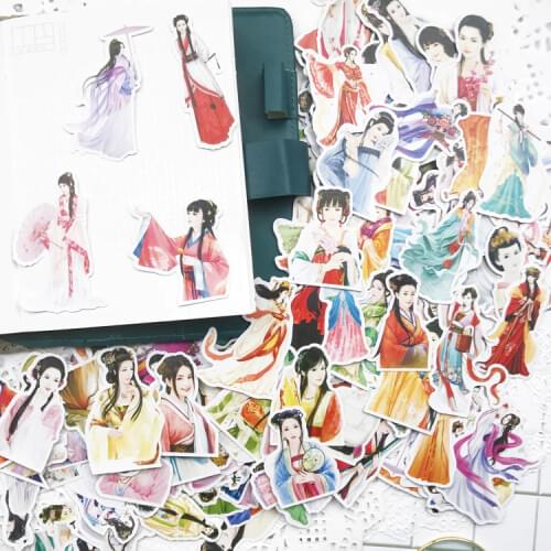 182pcs Creative cute self-made Ancient woman fairy scrapbooking stickers /decorative /DIY craft photo albums Waterproof