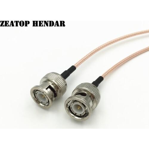 50Pcs RF RG316 Wire BNC Male to BNC Male Coaxial Extension Pigtal Cable Connector 15CM 20CM 30CM 50CM 1M