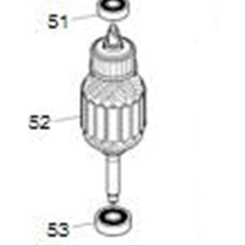 AC220-240V MAKITA 517849-6 Rotor Motor Armature for VC2510L Rotor