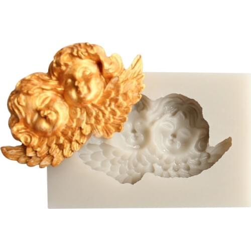 Angel Silicone Mold DIY Fondant, Clay, Gypsum, Aroma Wax Mould Decoration Accessories, Baking Utensil