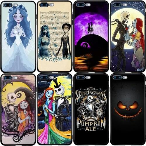 Phone Case for Xiaomi Redmi Note 10 9 9S 9A 8 8T 7 6 7A 6A 5A 5 A1 A2 A3 Pro Max Plus Lite Nightmare Before Christmas