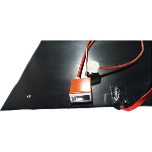 220V 3200W 900*1410*3mm Black Silicone Heater Digital Thermostat on Wire 2000mm Lead Wire