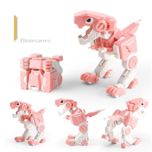 Deformable Dinosaurs T Rex Action Figure Game Jurassic Park Magic Cube Box Creative Educational Toys 3 Colors For Kids Birthday