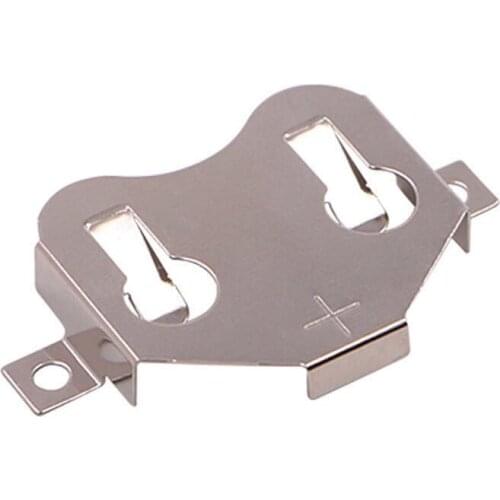 MasterFire 100pcs/lot CR2032 LIR2032 2032 3V Phosphor Bronze Button Battery Cell Holder Socket Case Batteries Holder Storage Box