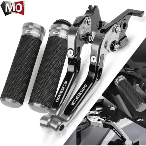 For Honda CB500 CB 500 1994-1996 1995 Motorcycle Accessories CNC Folding Extendable Brake Clutch Levers Handlebar Hand Grips Set