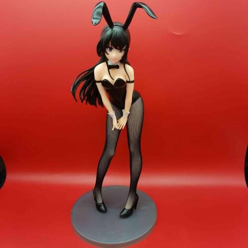 Japan Anime Freeing Seishun Buta Yarou Sakurajima Mai Bunny Girl PVC Figure Figurine 23cm Toy Model Statue New No Box