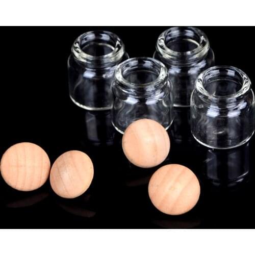 Kawaii 4Pcs 1/12 Scale Dollhouse Miniature Kitchen Candy Bar Food Jar Decoration