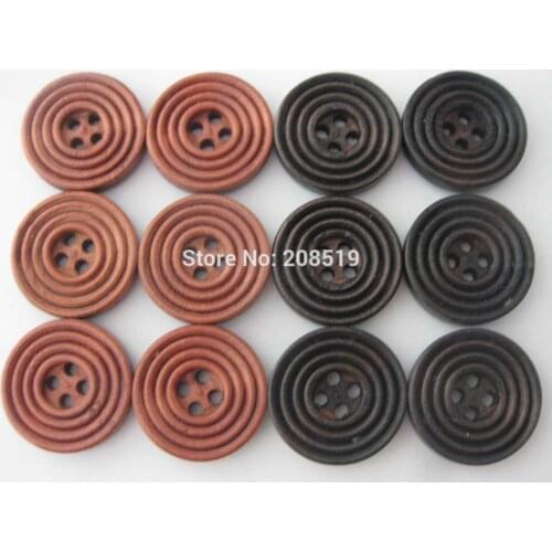 WBNGLG circle design garment buttons 20mm 4 holes 50pcs/lot sewing accessories