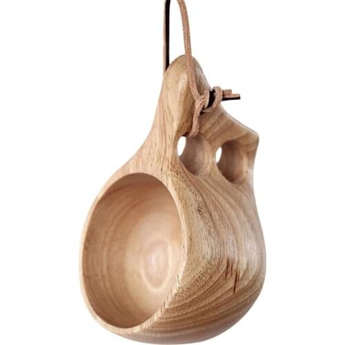 Offee Cup Natural Jujube Wood Tea Cup With Handgrip Milk Travel Wine Beer Cups For Home Bar Kitchen Gadgets