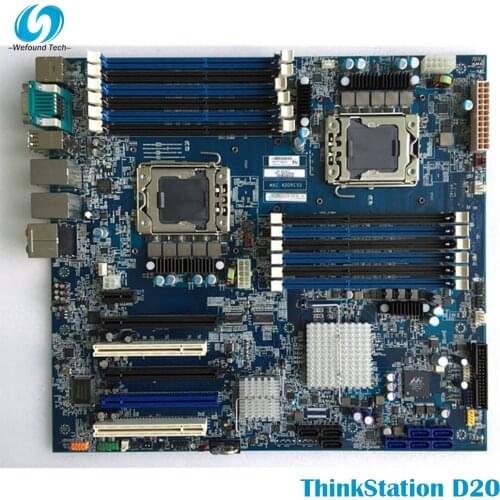 100% working for Lenovo D20 motherboard C20x graphics workstation motherboard 1366 X58 dual 71Y8826
