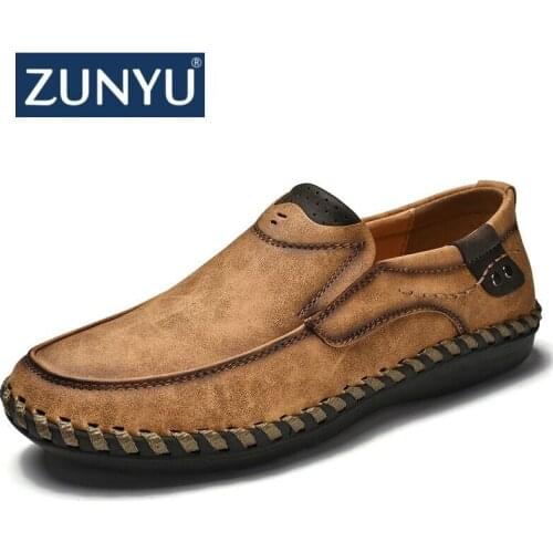 Men Casual Shoes Loafers Sneakers 2021 New Men Fashion Leather Comfortable Loafers Casual Shoes Zapatos De Hombre Men Shoe