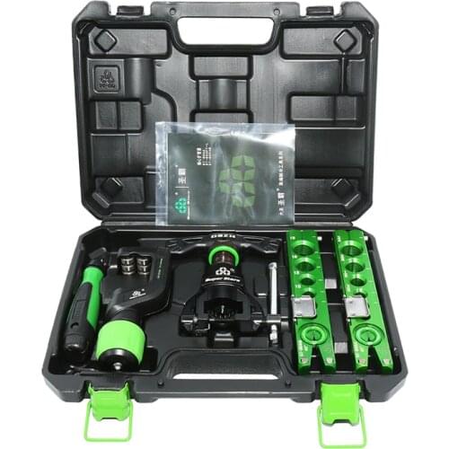 6-19MM Professional Tube Expander Kit，Manual Air Conditioner Copper Pipe Eccentric Reamer Metric ST-806FT，range of cutter 5-32MM