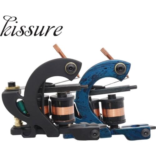 Kissure New Zinc Alloy Plating Coil Tattoo Machine Casting Machine Tattoo Equipment Tattoo Machine Set Tools