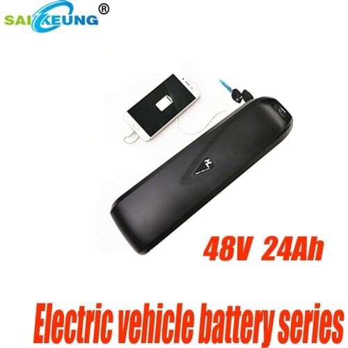 Ebike 18650 Rechargeable Lithium Battery Pack 48V 24Ah is Suitable for Electric Bicycles, with 2A Charger, Long Cruising Range