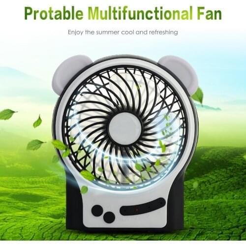Portable Mini USB Fan Multifunctional Rechargeable Desktop Fan Handheld Personal Cooling Fan 3 Modes Wind Speeds Adjustable