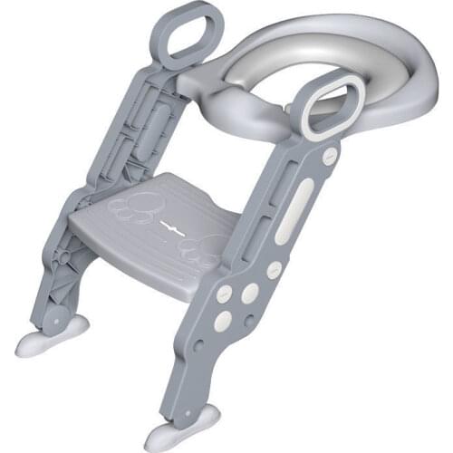 Folding Infant Potty Seat Urinal Backrest Training Chair with Step Stool Ladder for Baby Toddlers Boys Girls Safe Toilet Potties