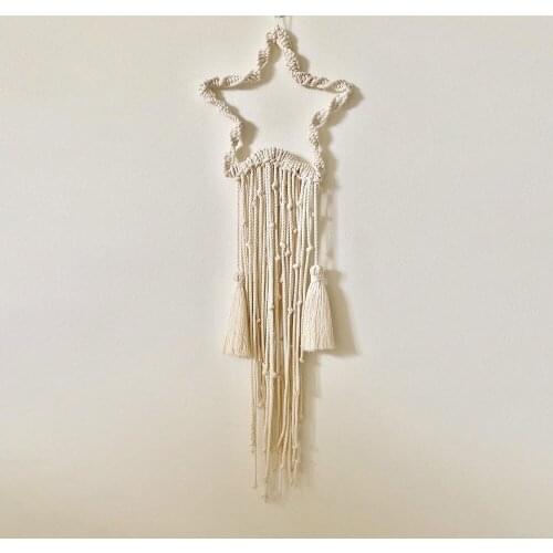 Modern Simple Home Decor Wall Hanging Tapestry Handmade Cotton Linen Ornaments For Living Room Background Show Window Tapestries