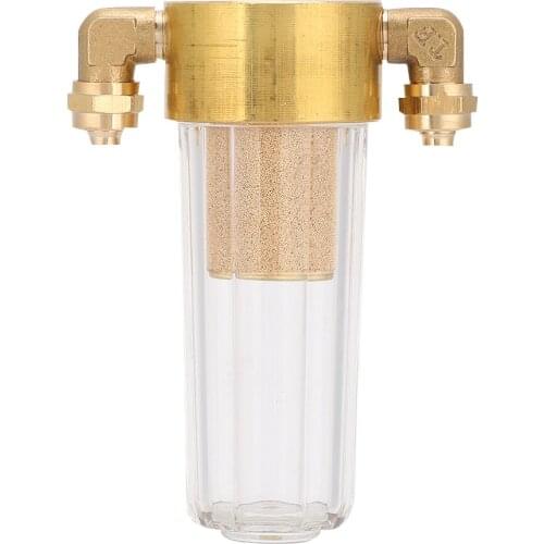 Dental Water Filter Extending Copper Water Filter Treatment Device With 2Pcs Connectors Dental Chair Accessory Compact Equipment