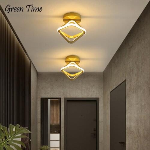 LED Ceiling Lights Indoor Decor Ceiling Lamps for Living Room Bedroom Aisle Corridor Lights Modern Gold Home Lighting Luminaires