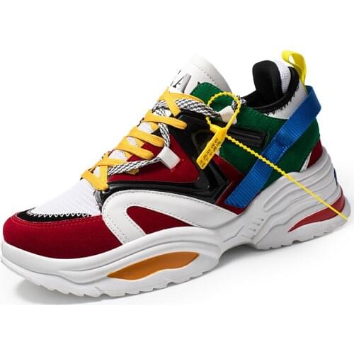 New Womens Shoes for Sports Shoes Large Size 35-44 Flat Color Matching Casual Flat Shoes Breathable Soft Womens Thick Shoes