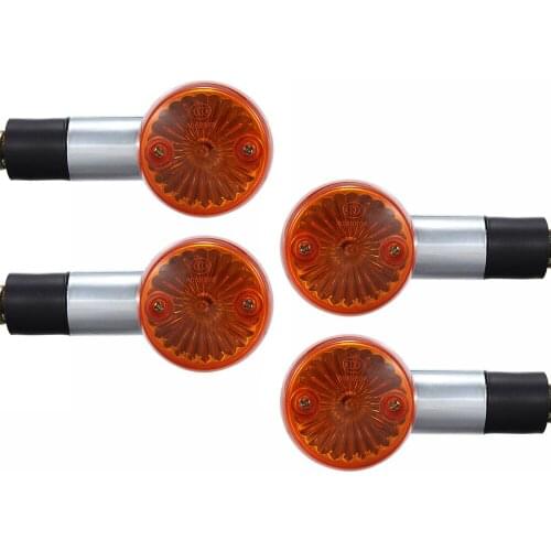 4pcs universal motorcycle bicycle retro turn signal light flashing brake 12V 10W 19Mar25