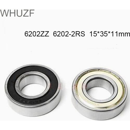WHUZF Free Shipping 2/4PCS 6202 6202ZZ 6202RS 6202-2Z 6202Z 6202-2RS ZZ RS RZ 2RZ Deep Groove Ball Bearings 15 x 35 x 11mm