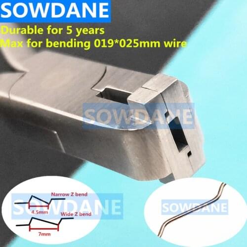 1 pc Dental Orthodontic Z-bend Plier Ortho Z Bent Bending Pliers Dentist Bend Forcep Instrument Tool Stainless Steel Two Sizes