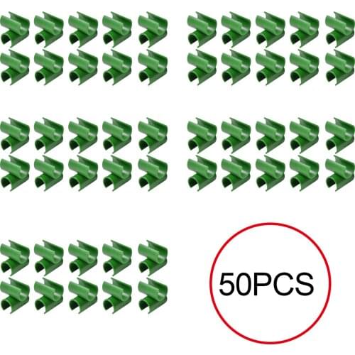 10/50/100pcs Cross-Type Greenhouse Film Buckles 8mm Plastic Fastener Sunshade Net Fixed Clamp for Home Garden Adapters gardening