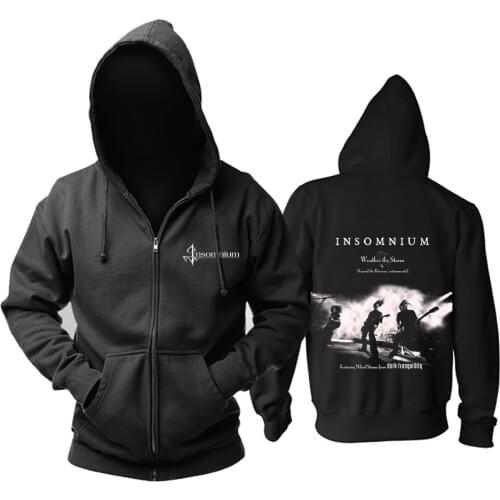 8 designs Finland Insomnium zipper Sweatshirt Rock Cotton hoodies brand shell jacket punk melodic death metal sudadera rocker