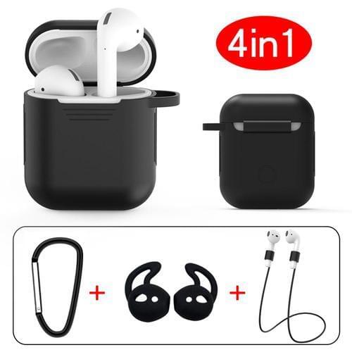 4Pcs Portable Buletooth Earphones Storage Bags Case Anti-lost Cable for AirPods