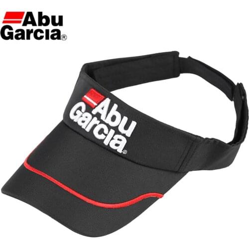 Abu Garcia Brand Black Sun Visor Hat Unisex Fishing Golf Baseball Cap Outdoor Sports Adjustable Caps Fishing tackles