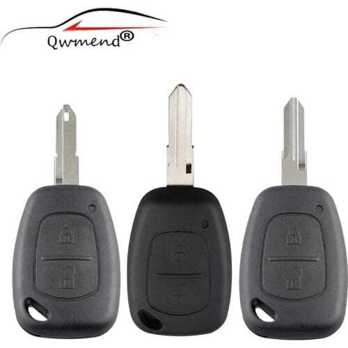 Remote Car Key Shell for Vauxhall Opel Movano/Vivaro for Renault Traffic Kangoo for Nissan Primastar 2 Buttons for Opel Key Case