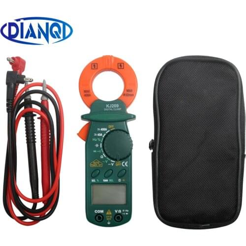 KJ209 small DC AC digital clamp meter portable pocket DC AC Clamp ammeters MULTIMETER