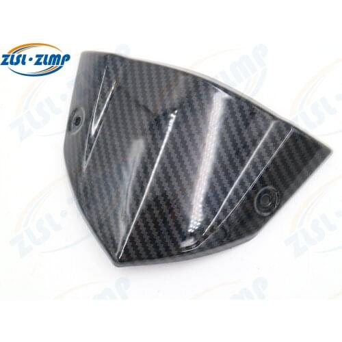 Motorcycle Carbon Fiber Color Headlight Fairing Instrument Windshield Windscreen Deflector Cover For Kawasaki Z1000 2014-2016