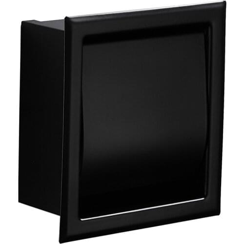 Recessed Toilet Paper Holder,Stainless Steel Double Roll Paper Box for Bathroom,Wall-Mounted Paper Storage Rack