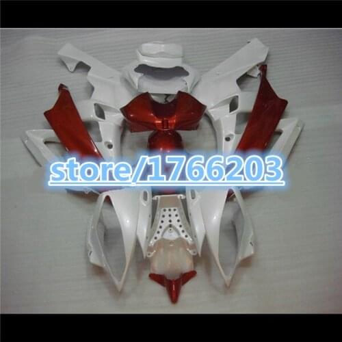 HOT sales fairing kit for YZF-R6 06-07 YZF R6 06 07 YZF 600 R6 2006 2007 red white fairing parts