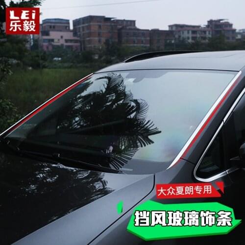 For Volkswagen Sharan 2012 to 2018 Roof trim strips front windshield trim strips bright stainless steel bright strips