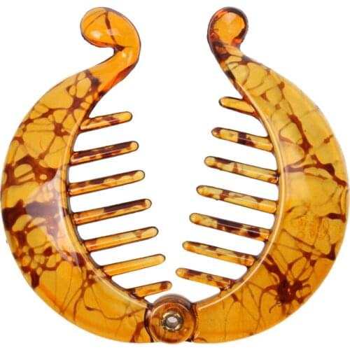 Phenovo Banana/Fish Hair Clips Barrette Comb Ponytail Holder Accessories 10 Colors