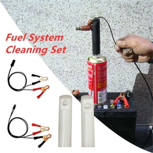 HOT SALE!Car Vehicle Fuel Injector Flush Cleaner Adapter Kit Nozzle Cleaning Tool Fuel System Cleaning Set Cleaning Tools