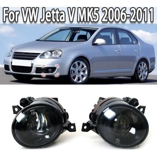 K-Car Front Bumper Halogen Fog Light Fog Lamp With Convex Lens For Volkswagen VW Jetta V MK5 2006 2007 2008 2009 2010 2011