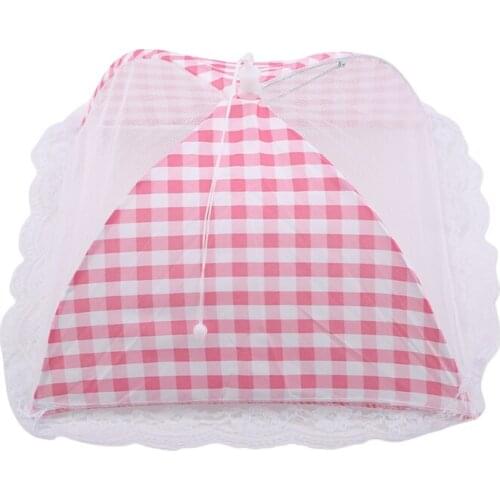Square 12 Inch Lattice Dish Cover Dining Table Anti-Fly Food Fruit Breathable Cover Home Kitchen Food Cover