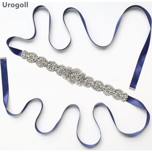 Hot Sale Crystal Bridal Sash Wedding Flower Rhinestone Mosaic Belts Evening Dress Sash Belts Party Bridesmaid Dress Girdle Women