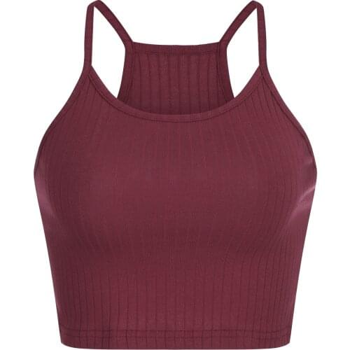 Fashion Women Summer Tank Top Solid Hollow Out Spaghetti Strap Camis Sheath Off-shoulder Strap Vests Sports Training Sportwear